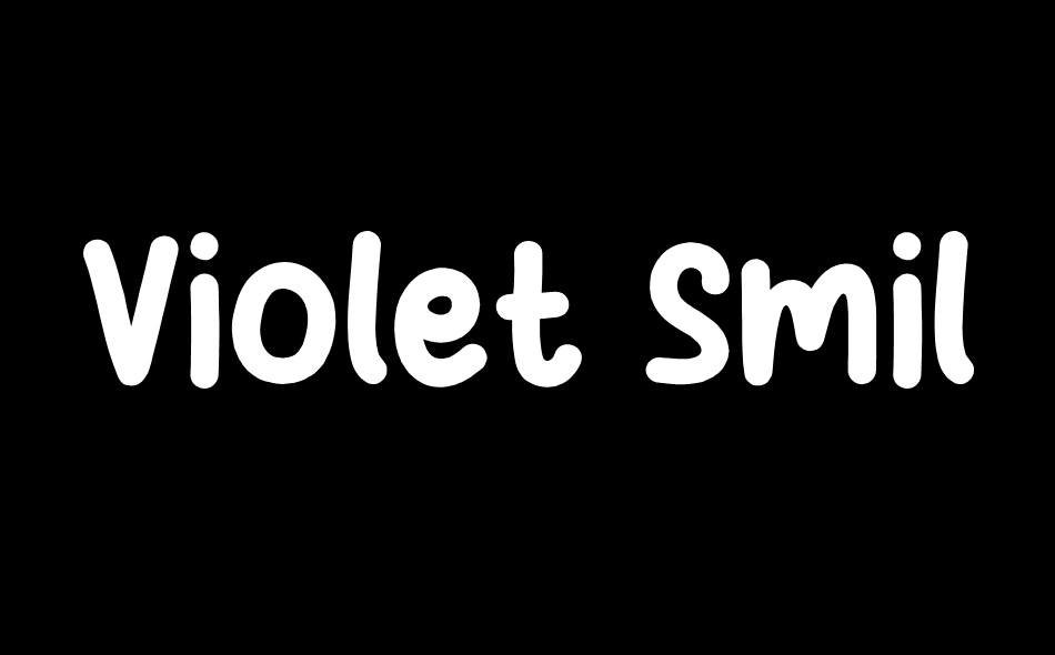 Violet Smile font big