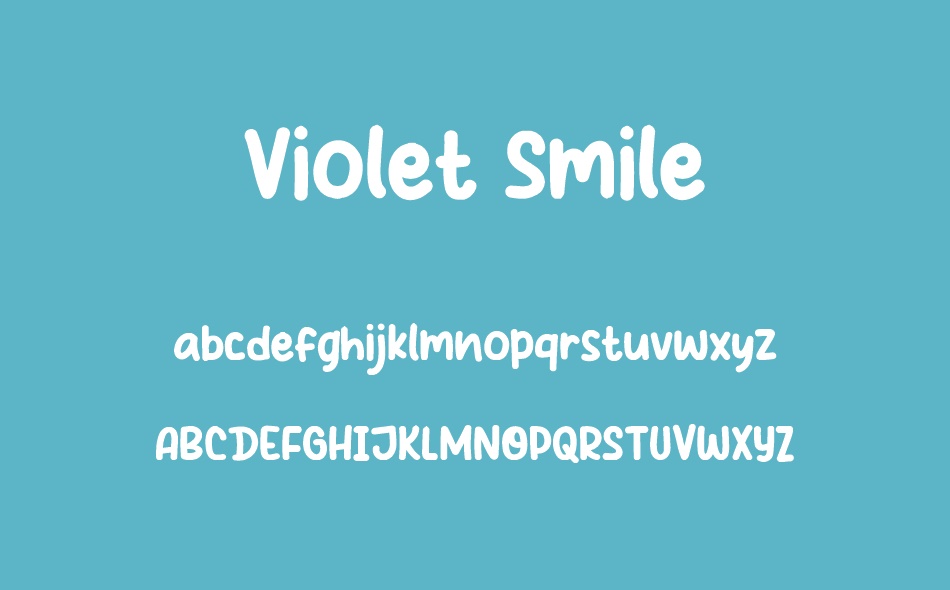 Violet Smile font