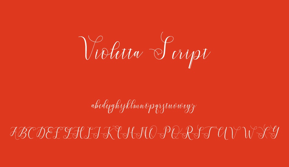 violetta-script font