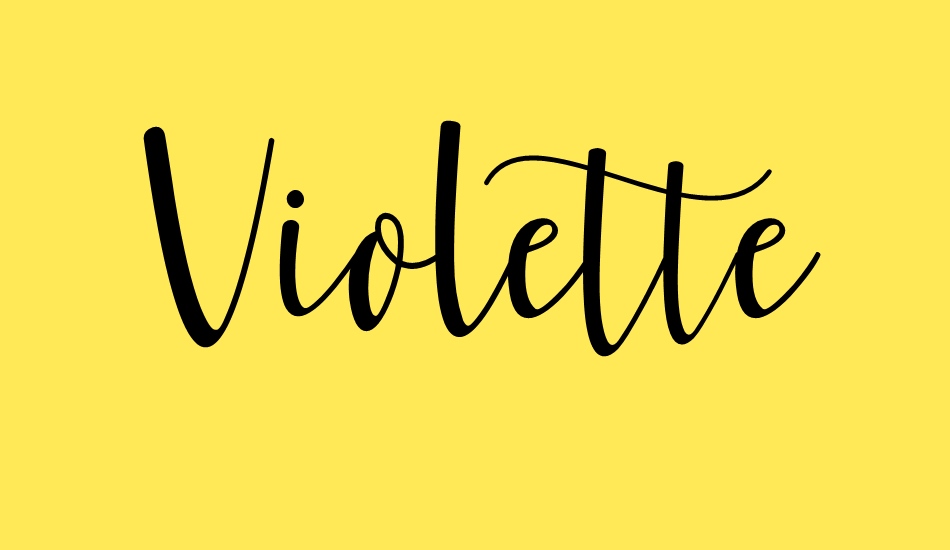 violette font big