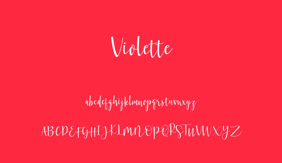 violette font