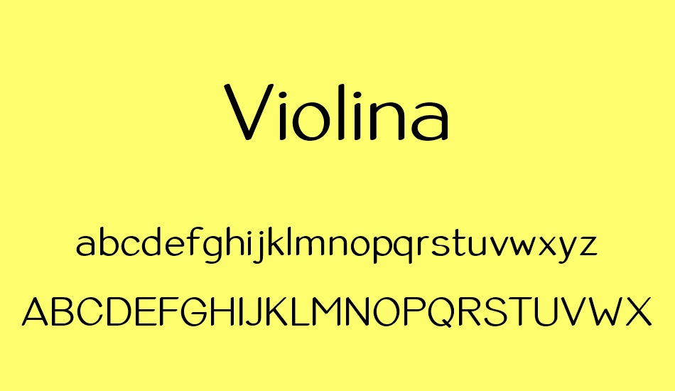 violina font