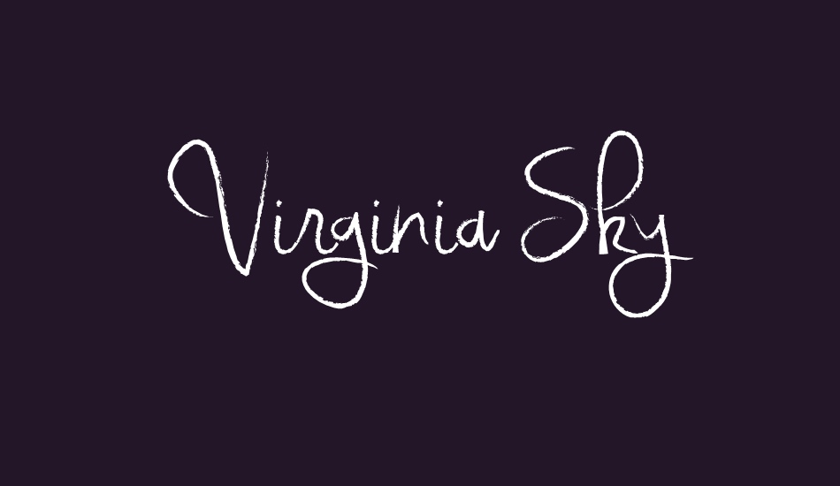 virginia-sky font big