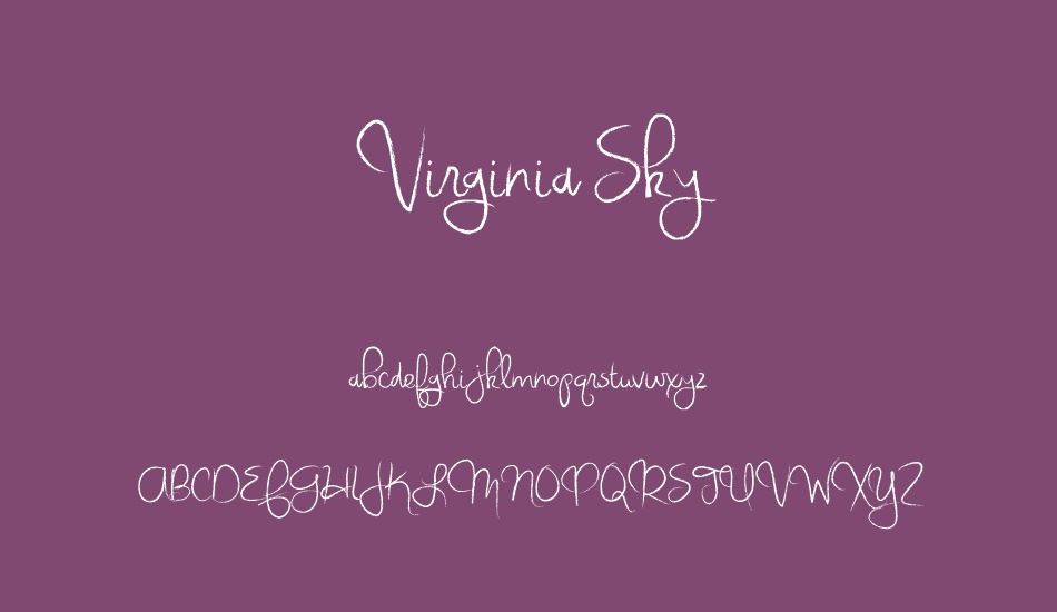 virginia-sky font