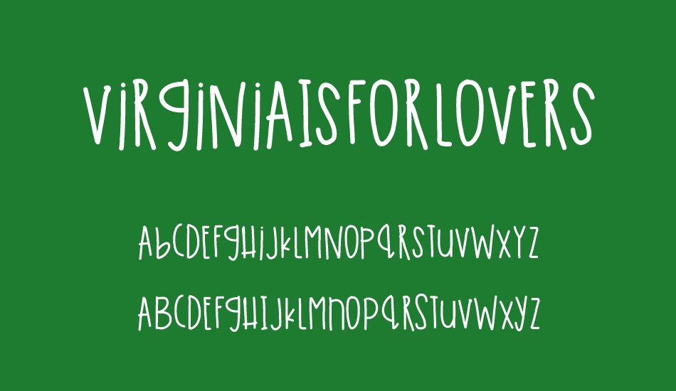 virginiaısforlovers font