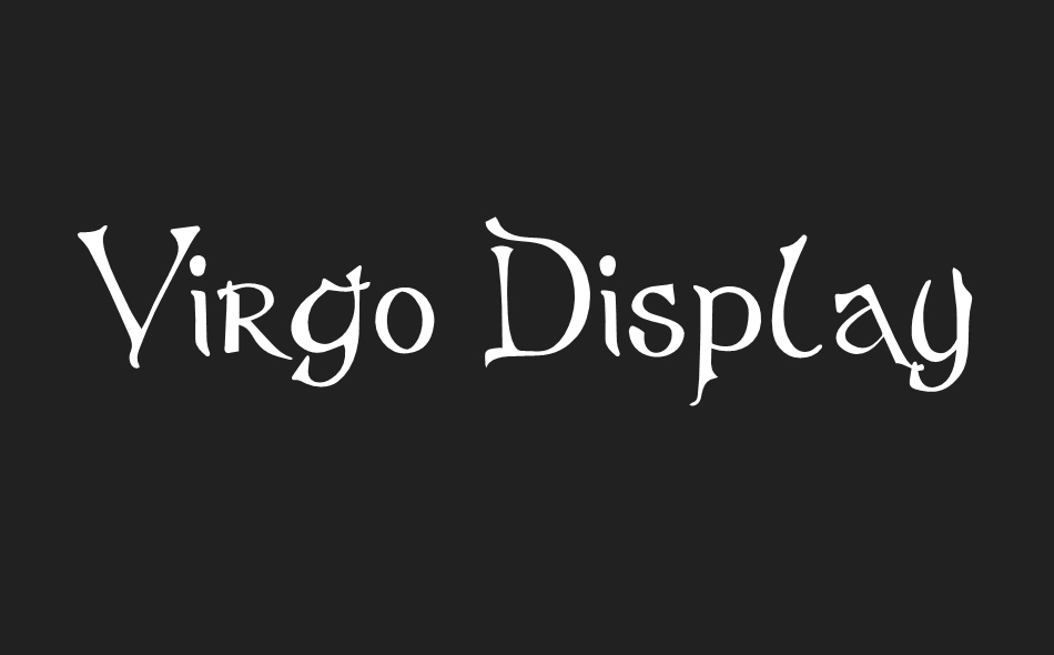 Virgo Display font big