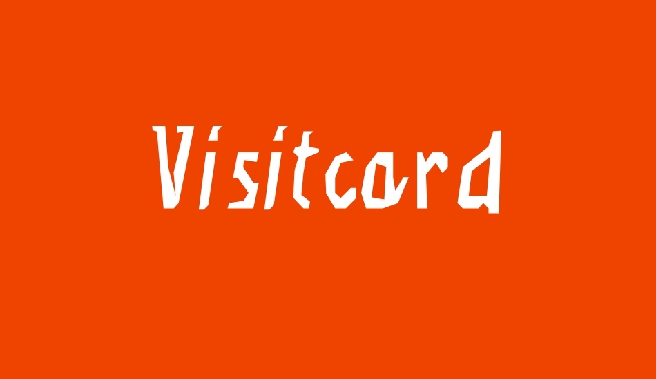 visitcard font big