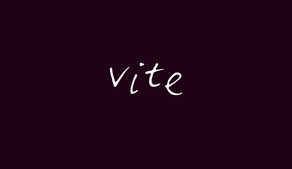 vite font big