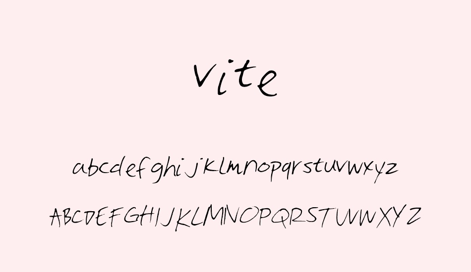 vite font