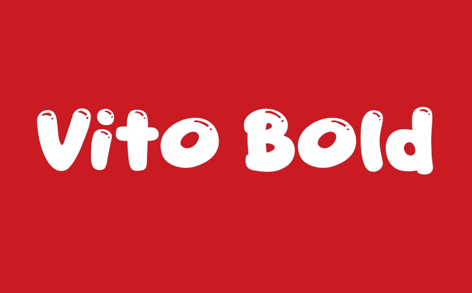 Vito Bold font big