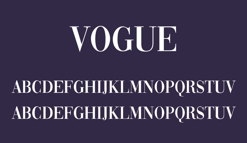 vogue font