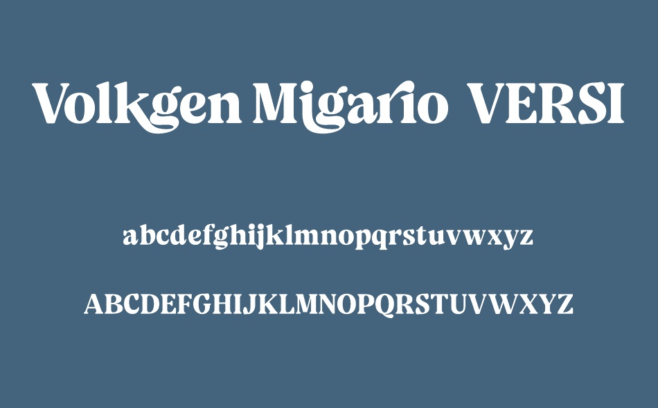Volkgen Migario font