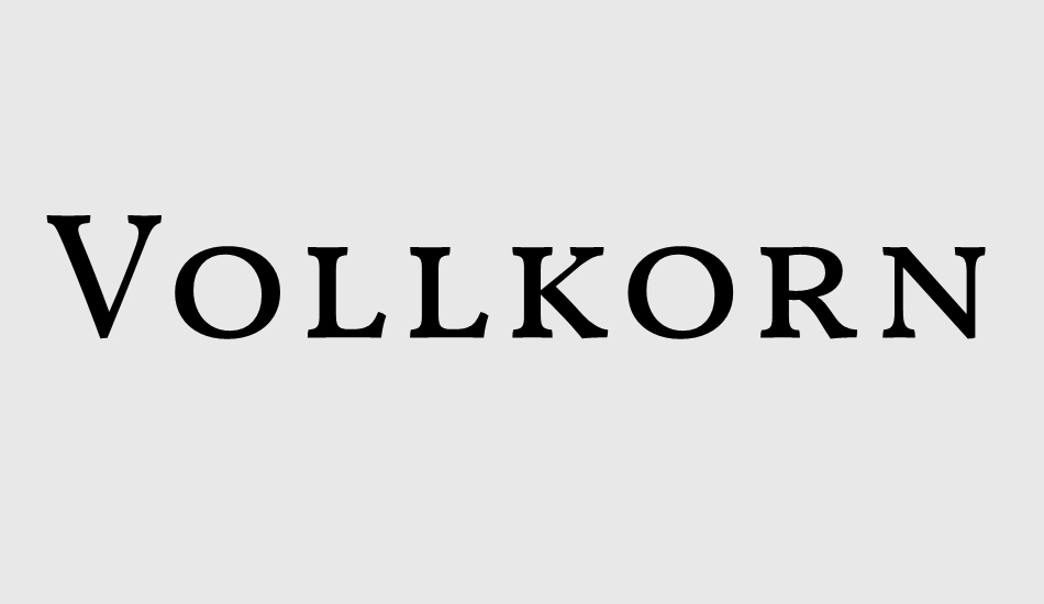 vollkorn-sc font big