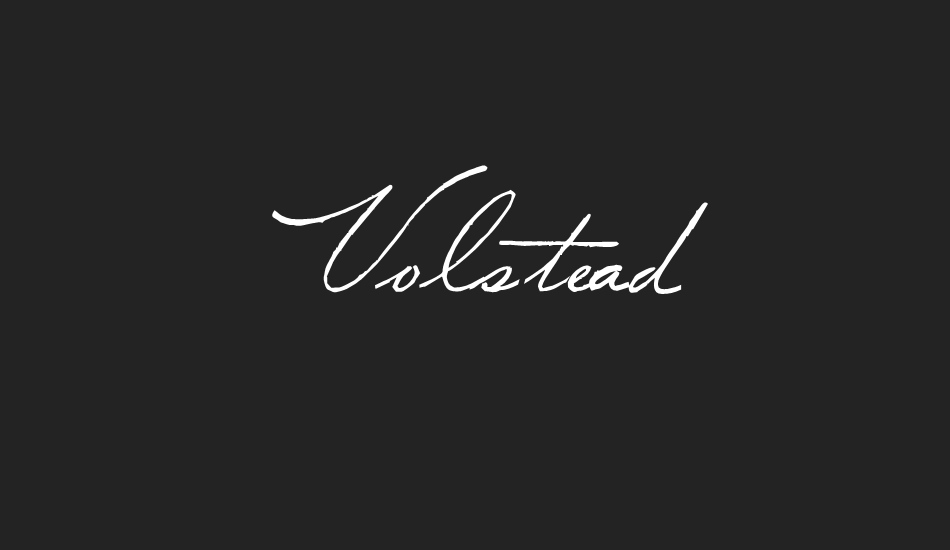 volstead font big