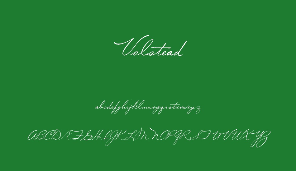 volstead font