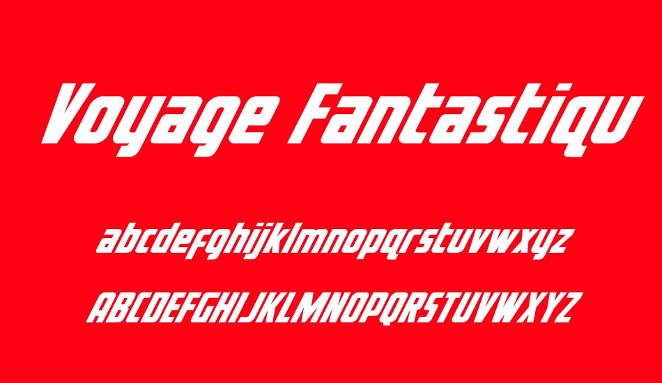 voyage-fantastique font