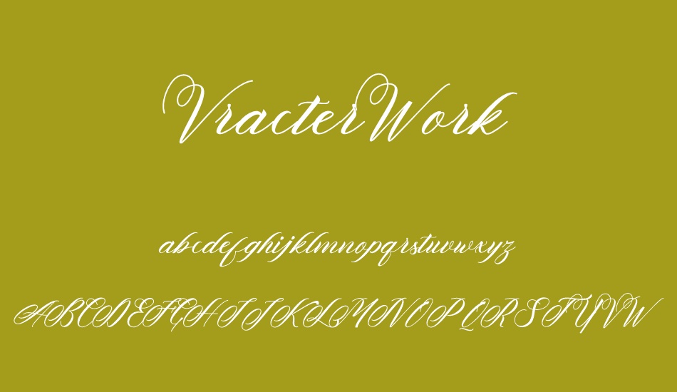 vracterwork font