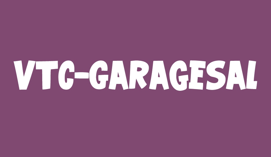 vtc-garagesale font big