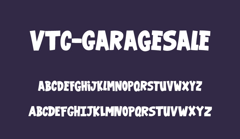 vtc-garagesale font