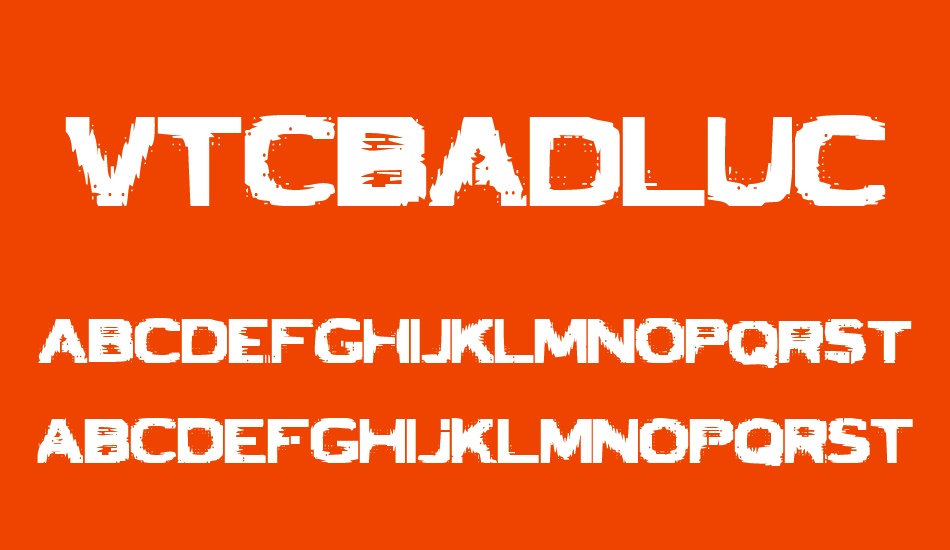 vtcbadluck font