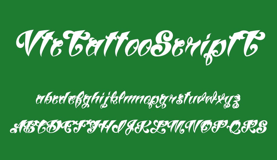vtctattooscriptthree font