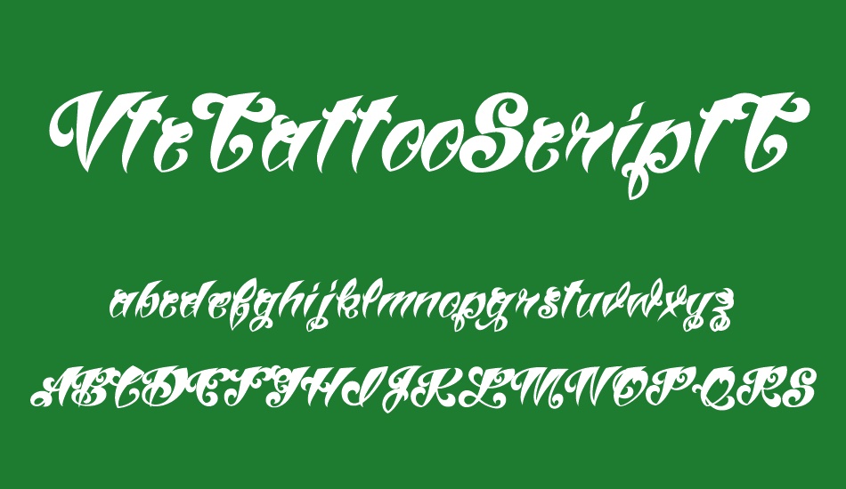 vtctattooscriptthree font