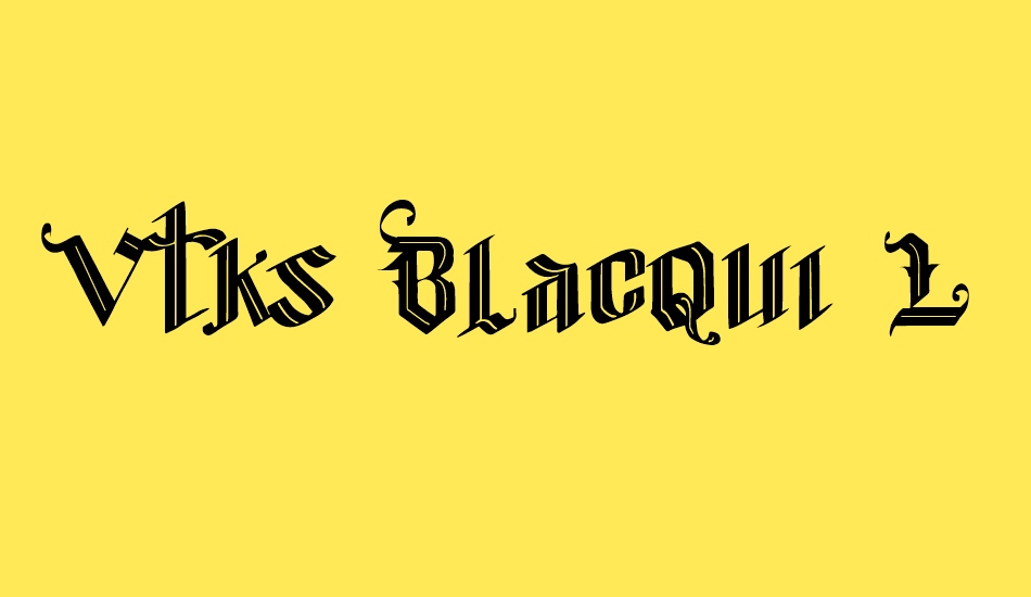 vtks-blacqui-latter font big