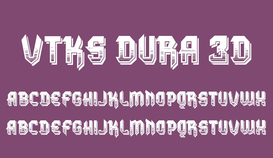 vtks-dura-3d font