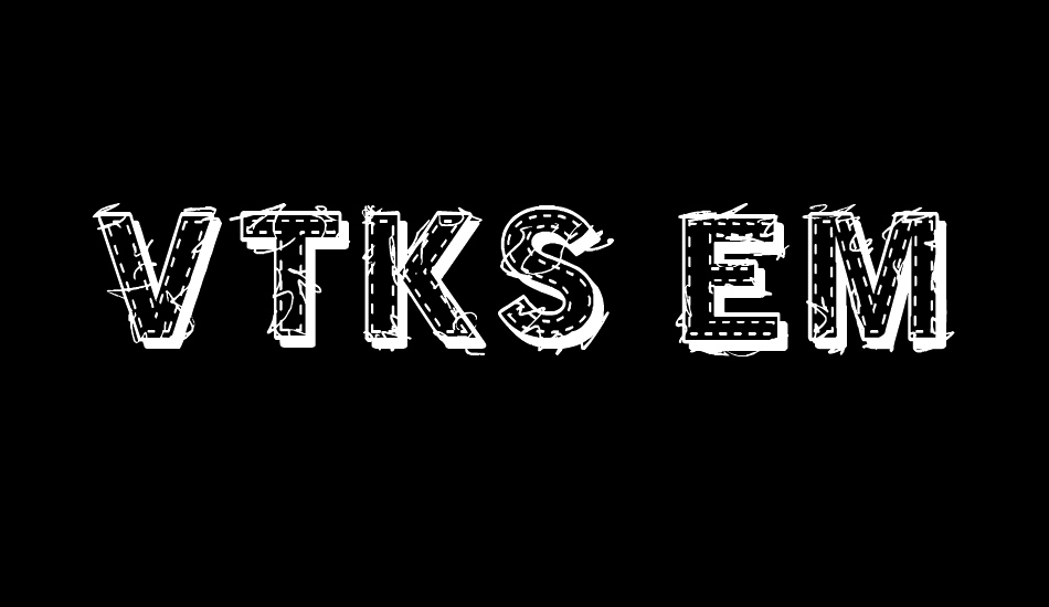 vtks-embroıdery font big