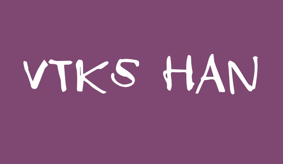 vtks-hand-made font big