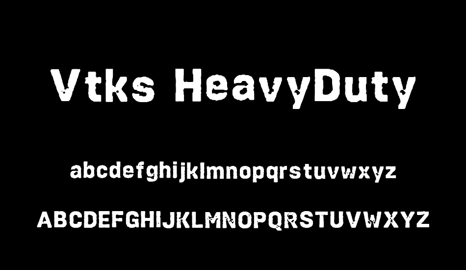 vtks-heavyduty font