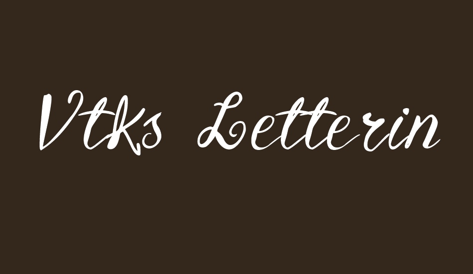 vtks-lettering font big