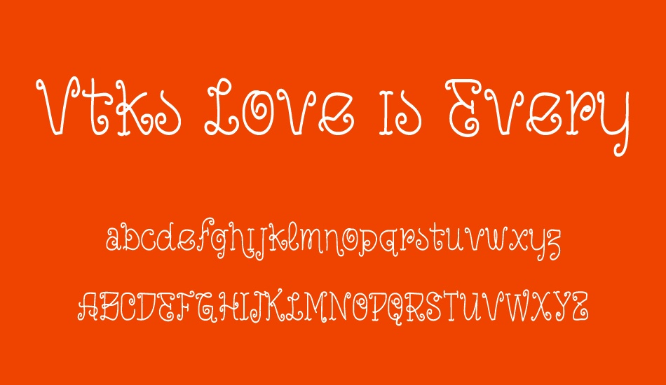 vtks-love-is-everything font