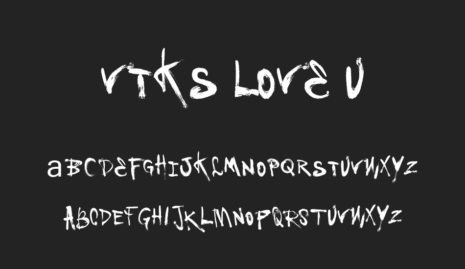 vtks-love-u font