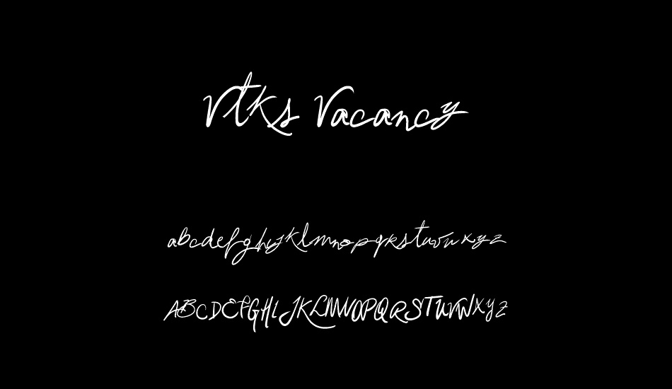 vtks-vacancy font