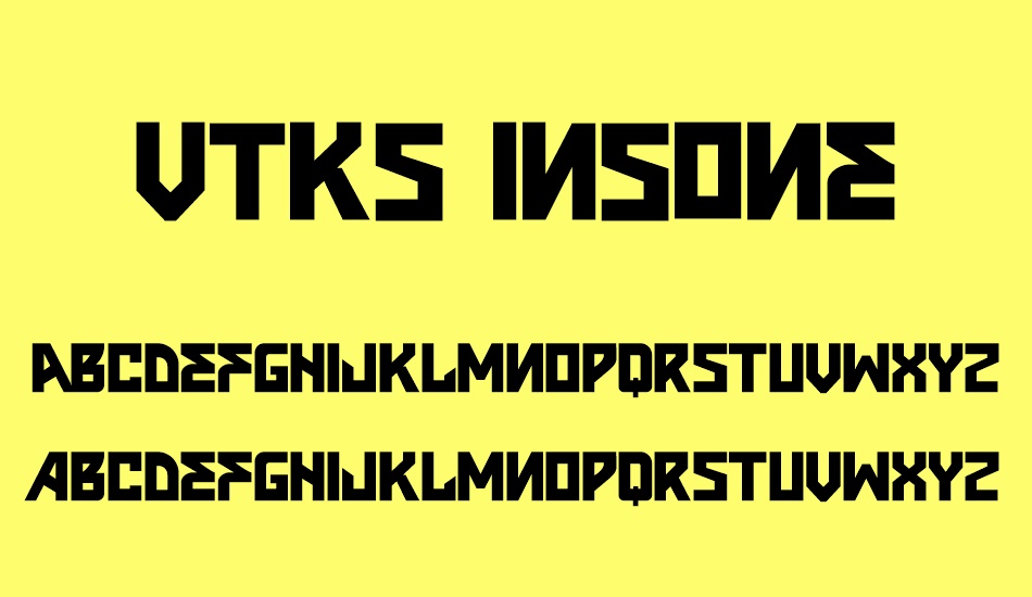 vtks-ınsone font