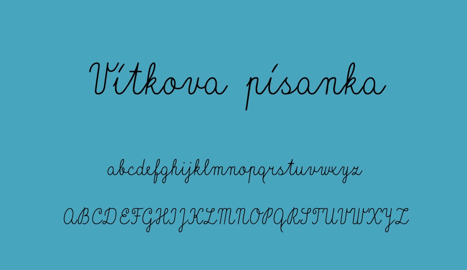 vítkova-písanka font