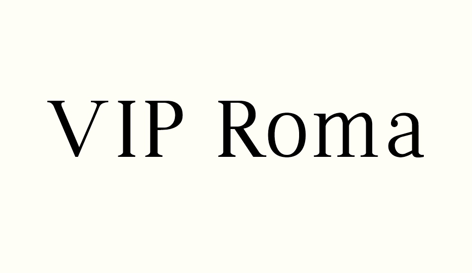 vıp-roman font big