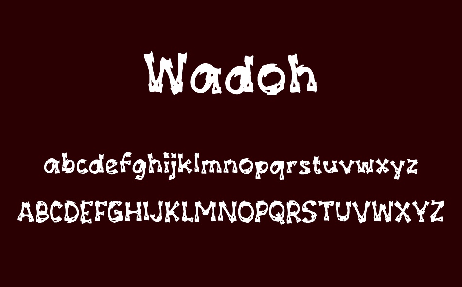 Wadoh font