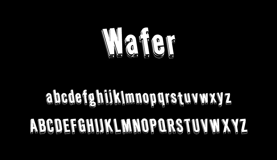 wafer font