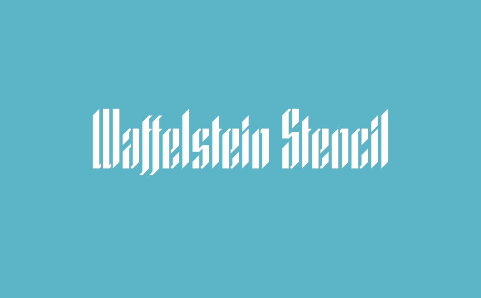 Waffelstein font big