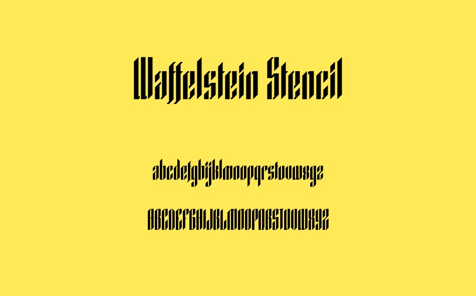 Waffelstein font