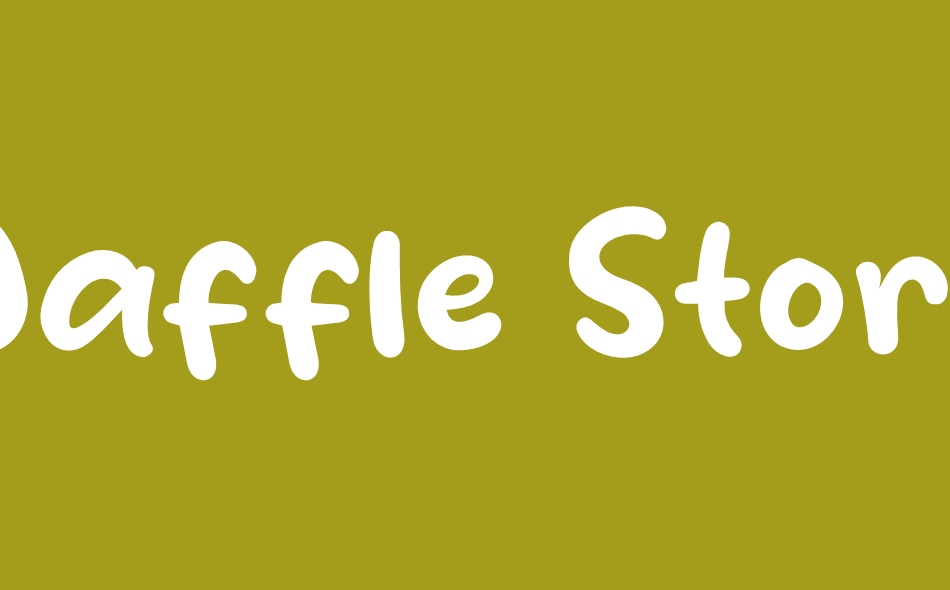 Waffle Story font big