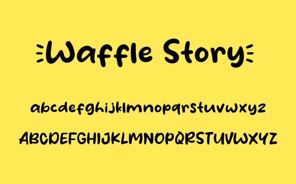 Waffle Story font