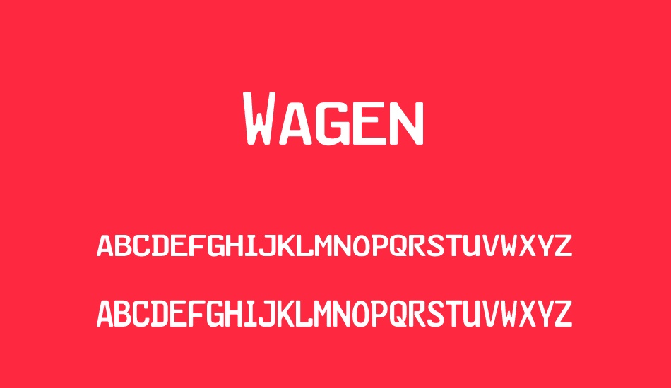 wagen font