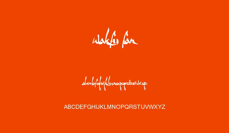 wakfu-fan font