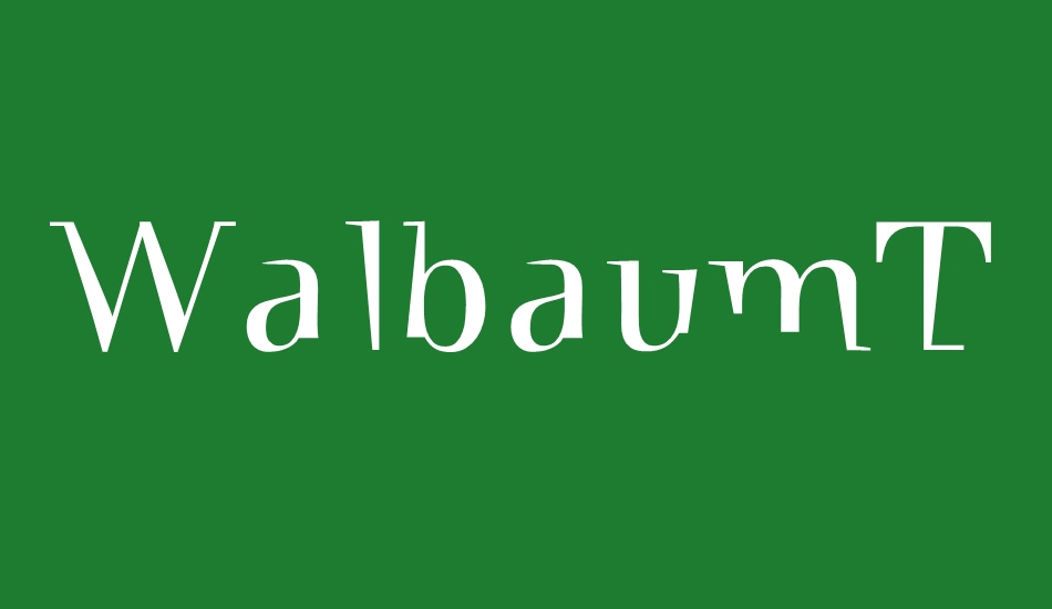 walbaumtorsothree font big