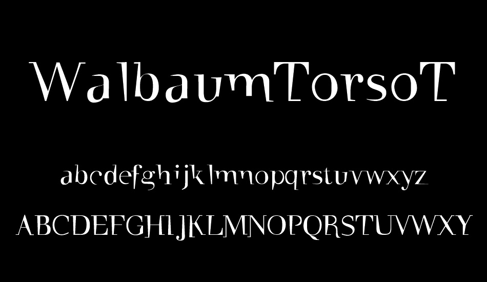 walbaumtorsothree font