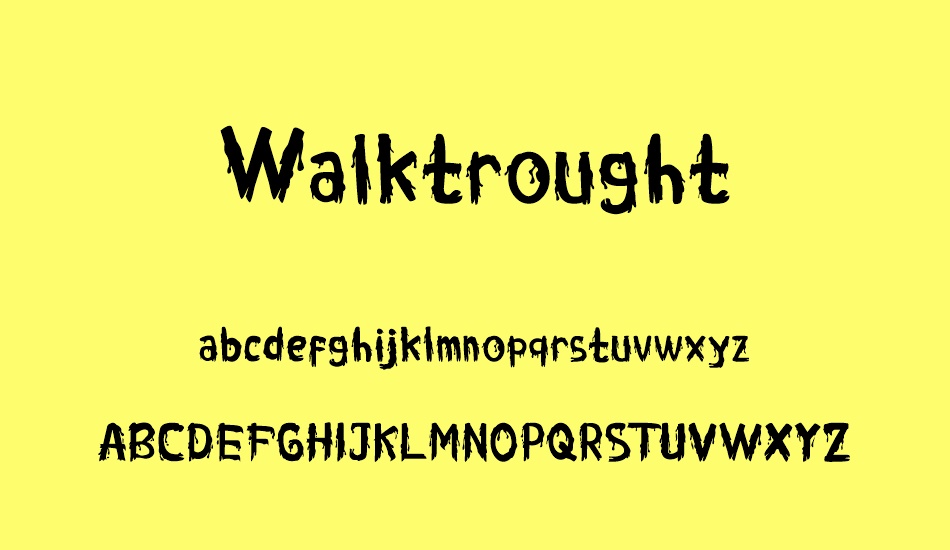walktrought font