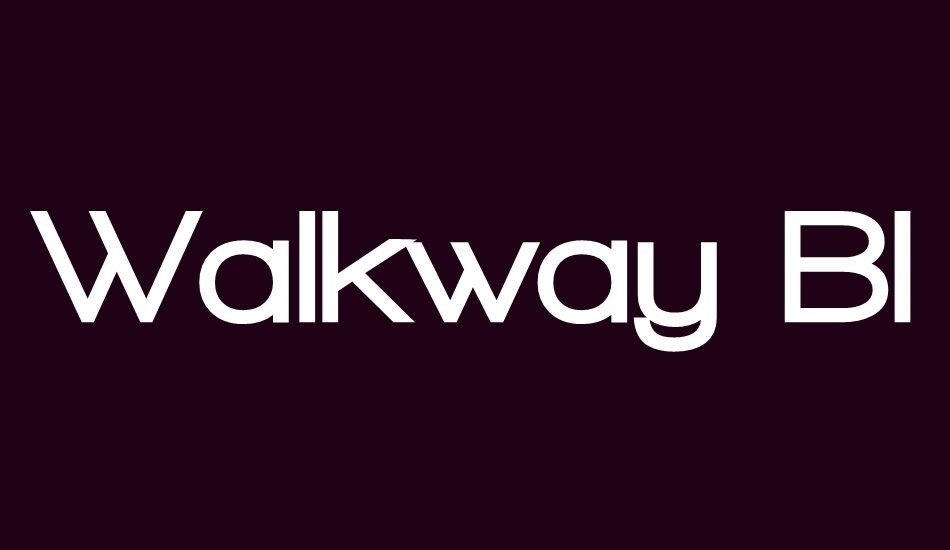 walkway-black font big